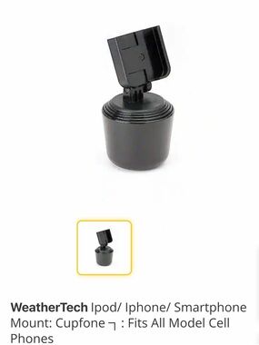 WeatherTech Black Cupphone Smartphone Mount - Universal Fit